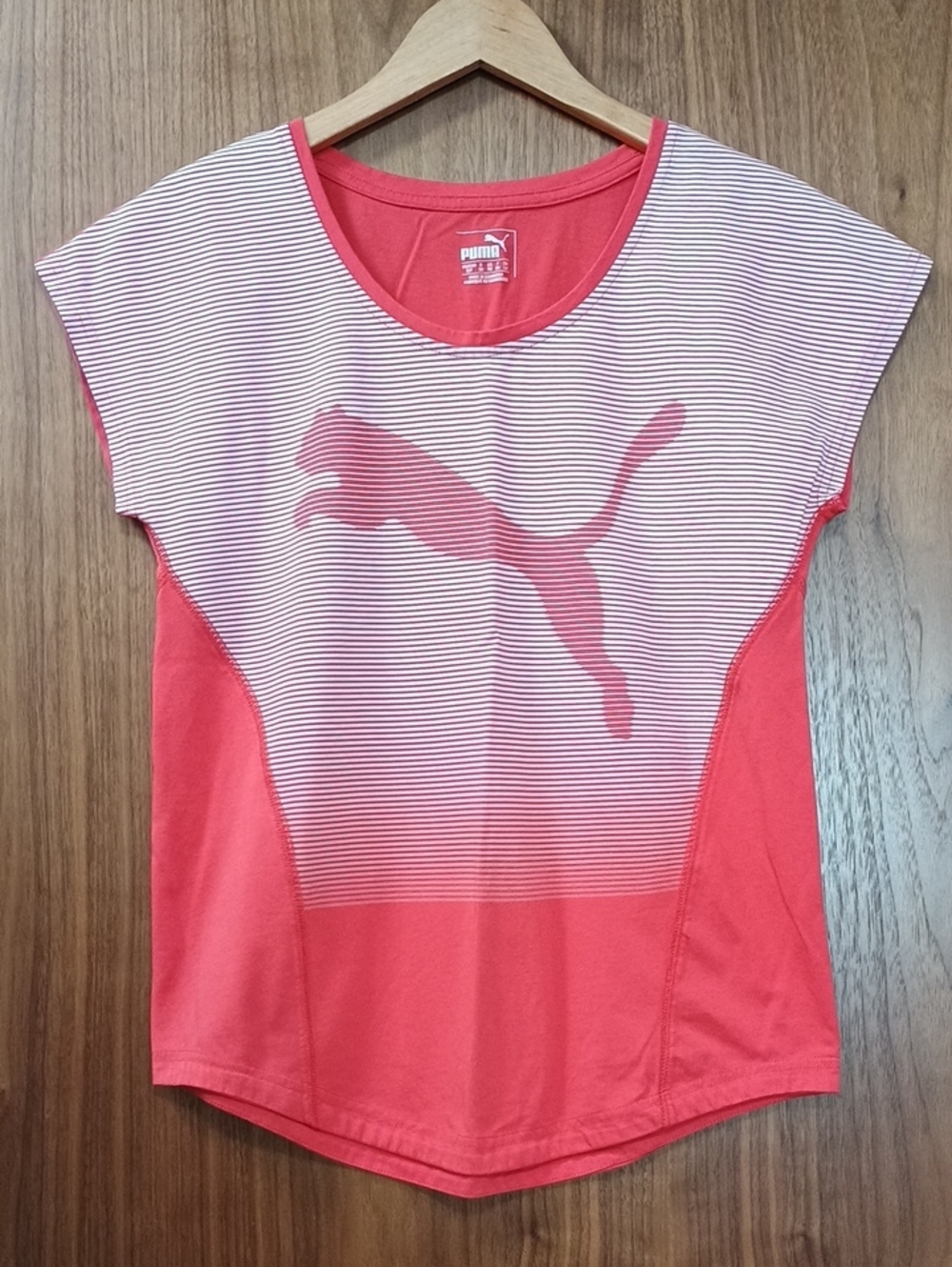 5/$15 Puma Women's Coral Pink Graphic Athletic Tee